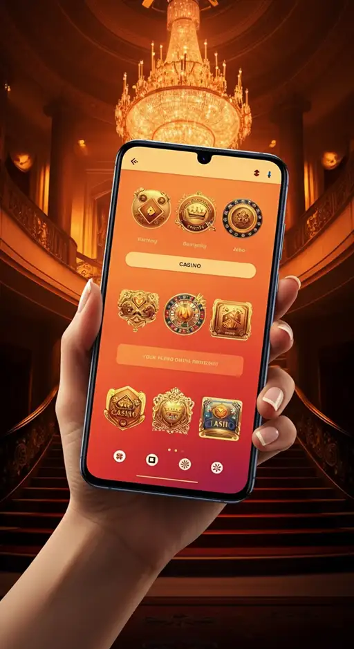Présentation du bonus de bienvenue de Cresus Casino avec des jetons de poker et symboles de gains dorés sur une table de jeu.