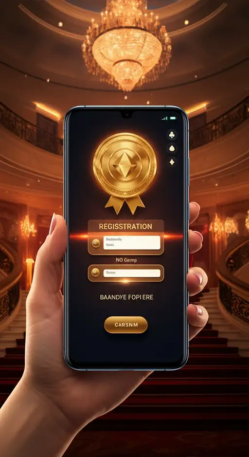Interface de création de compte Cresus Casino affichant les étapes d'inscription et de vérification des documents pour les nouveaux joueurs.